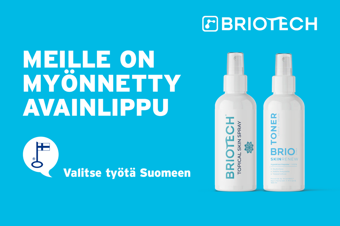 Briotechin tuotteille on myönnetty Avainlippu-merkki. Valitse työtä Suomeen.